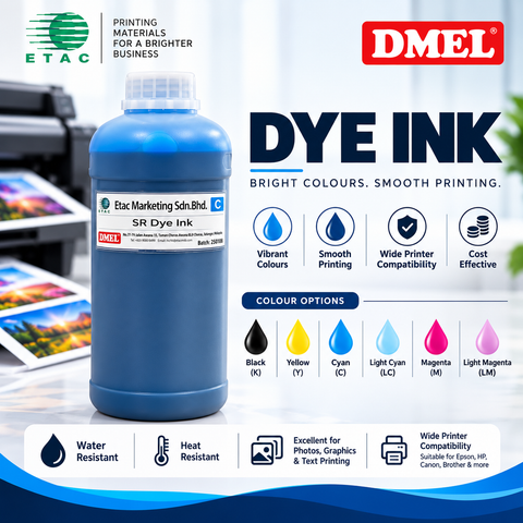 Dye Ink 1000ML (LC, LM, K, Y, C, M)