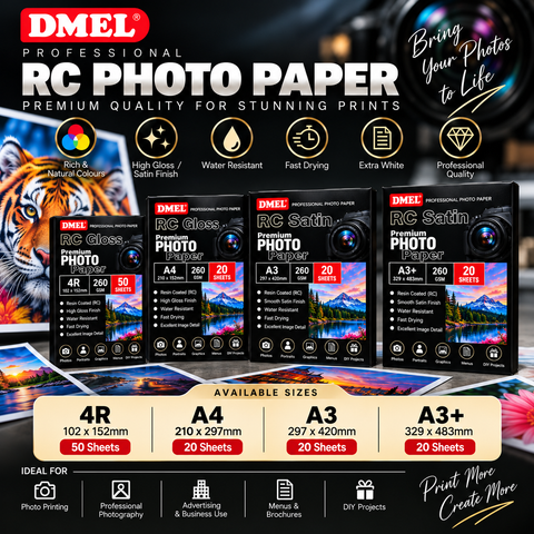 A3 Dmel Satin/Glossy Photo Paper 240g (20 sheets)