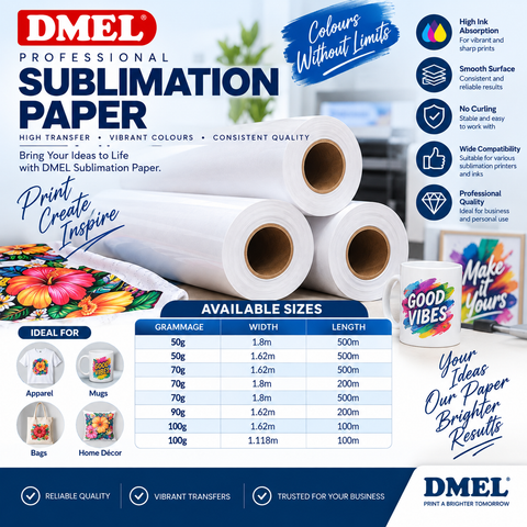 Sublimation Paper 70g (1.8m x 500m)