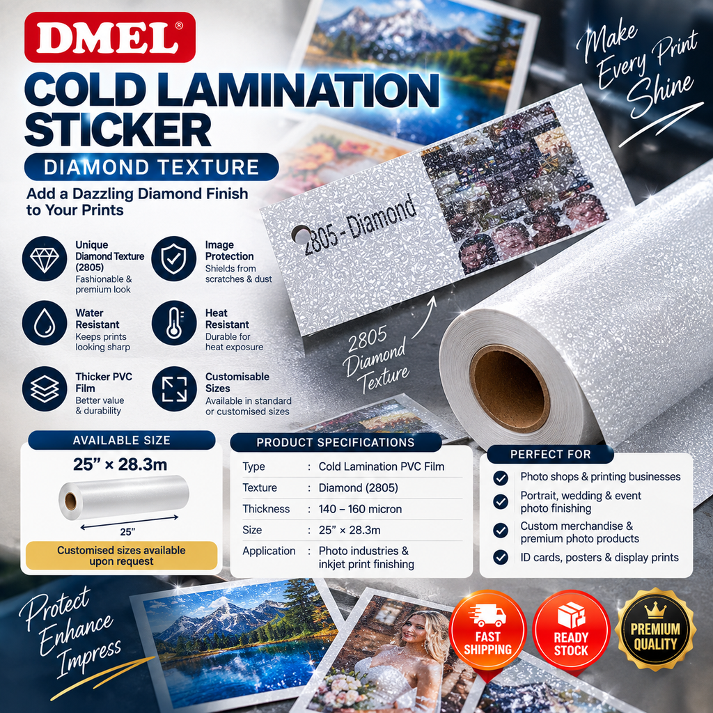 Cold Lamination Sticker (Diamond)