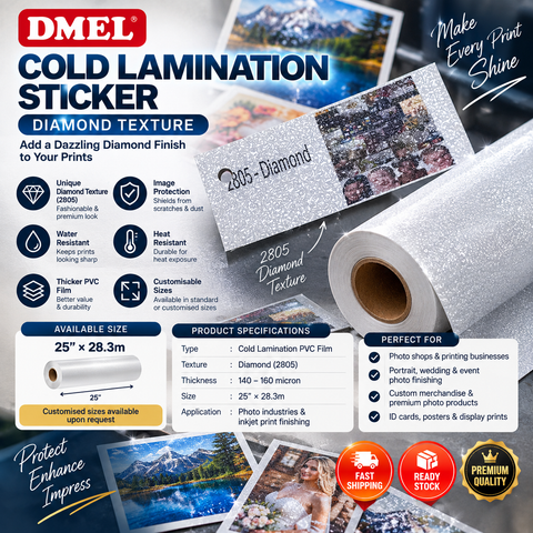 Cold Lamination Sticker (Diamond)