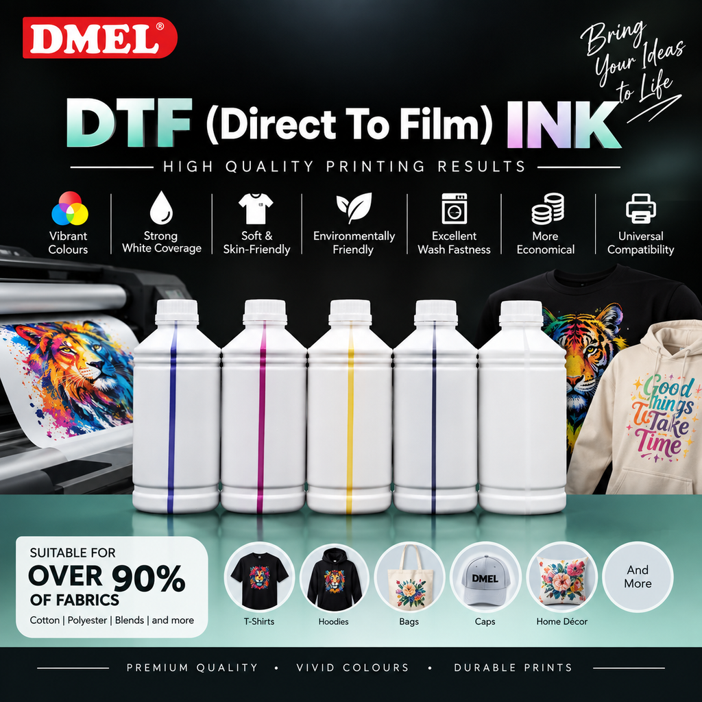 Direct To Film(DTF) Ink 1L (C,M,Y,K,W)