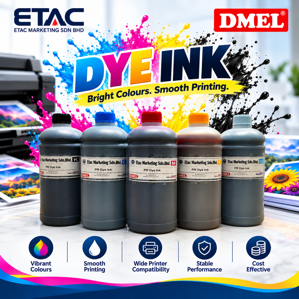 Dye Ink 1000ML (LC, LM, K, Y, C, M)