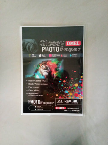 A4 Dmel Satin/Glossy Photo Paper 250-270g (40 sheets)